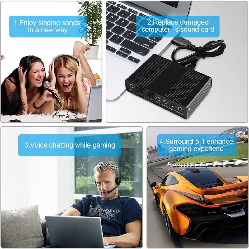 Usb Sound Card External - AA19 USB Optical Sound Card 6