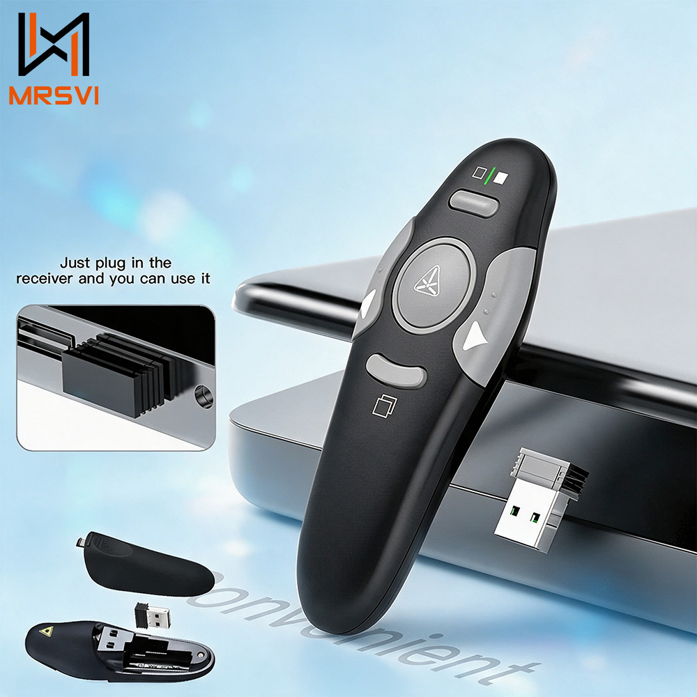 Laser Pointer Presenter - MRSVI Wireless Presentation Clicker Laser Pointer