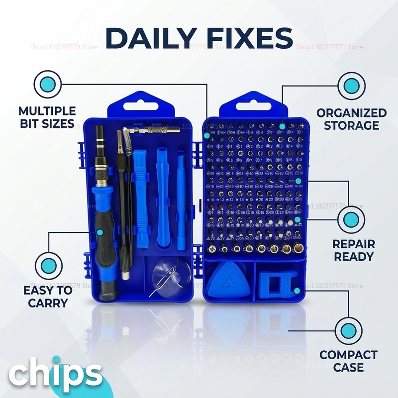 115 in 1 Multifunctional Screw - Electronics Repair Gadgets review and price