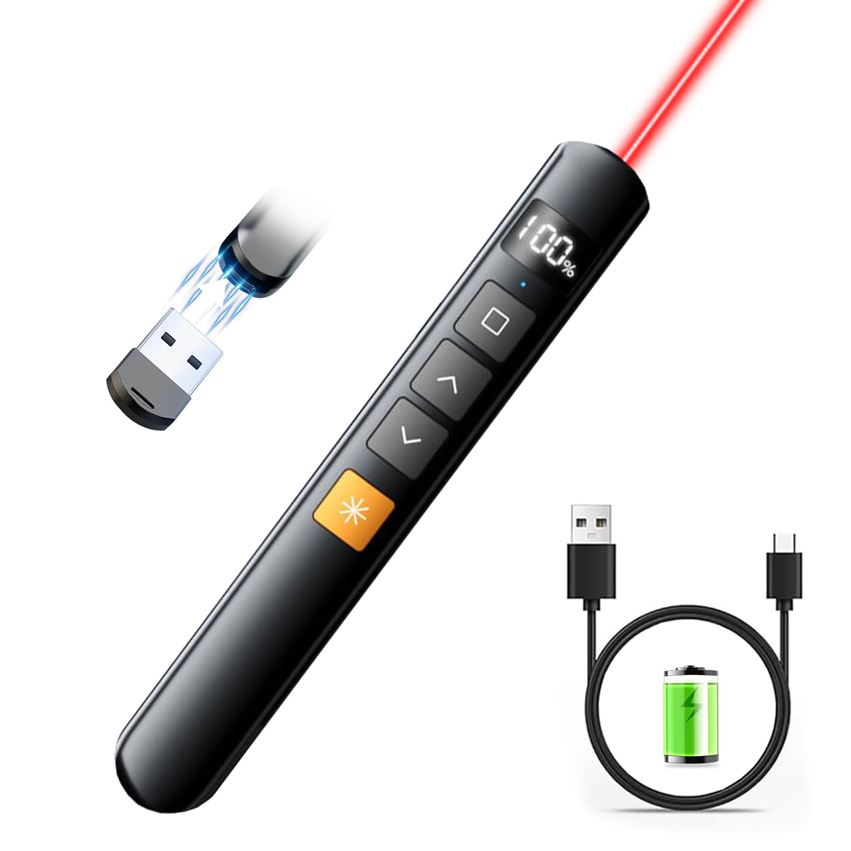 Wireless Presenter Remote with - Laser Pointer Presenter review and price