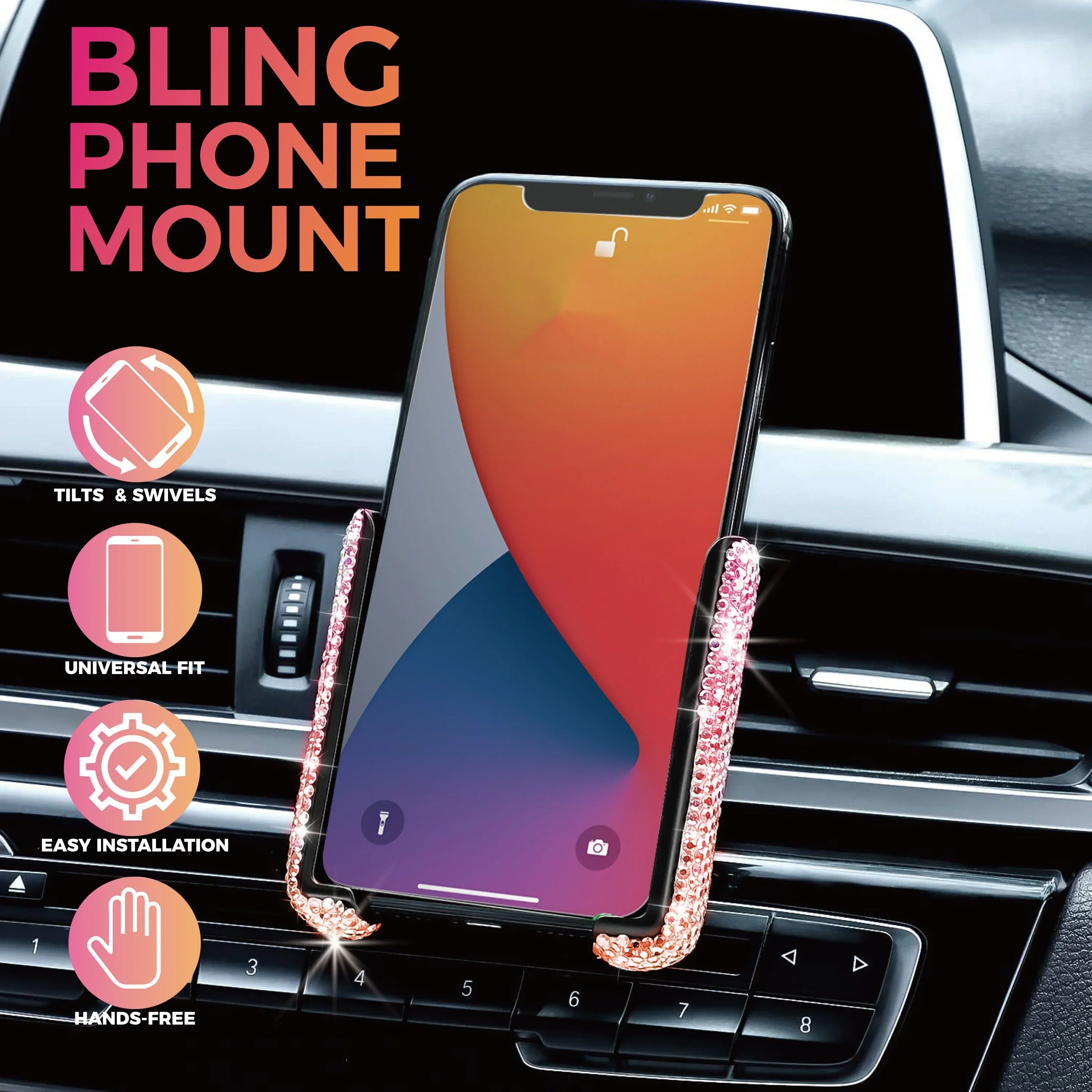 NEW Car Phone Holder Diamond C - Mobile Electronics Gadgets review and price
