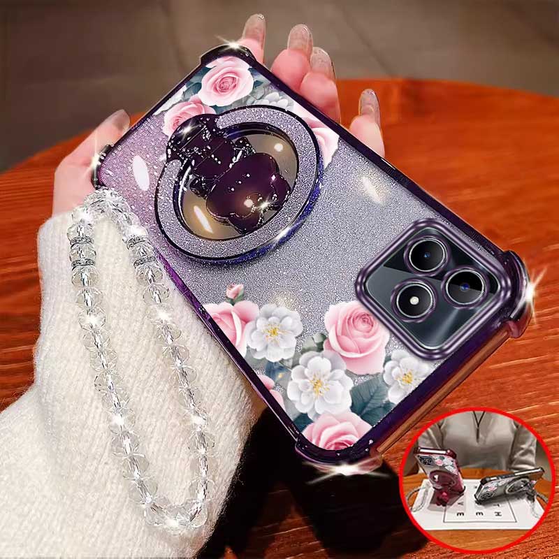3pcs(Romantic Rose phone Case+ - Realme Note 50 review and price