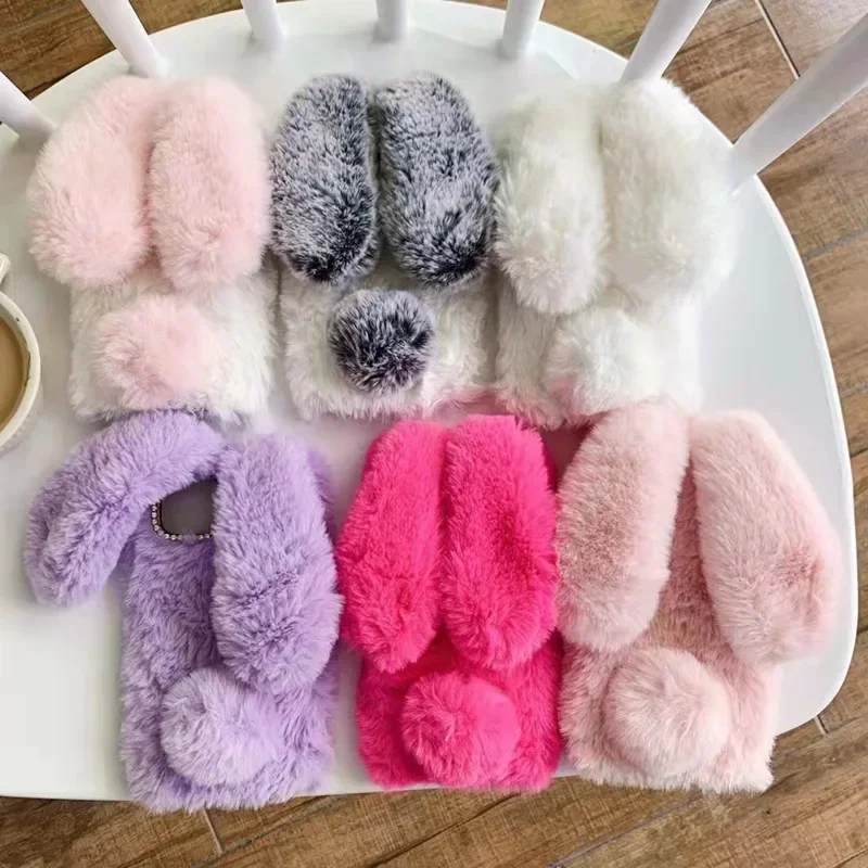Plush Fur Rabbit Case For Real - Realme Note 50 review and price
