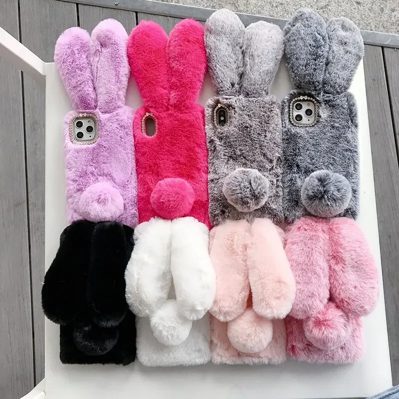 Plush Fur Rabbit Case For Real - Realme Note 50 review and price