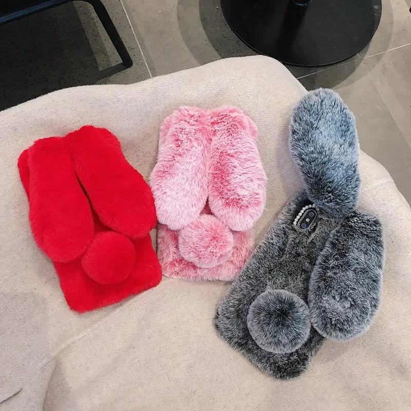 Plush Fur Rabbit Case For Real - Realme Note 50 review and price