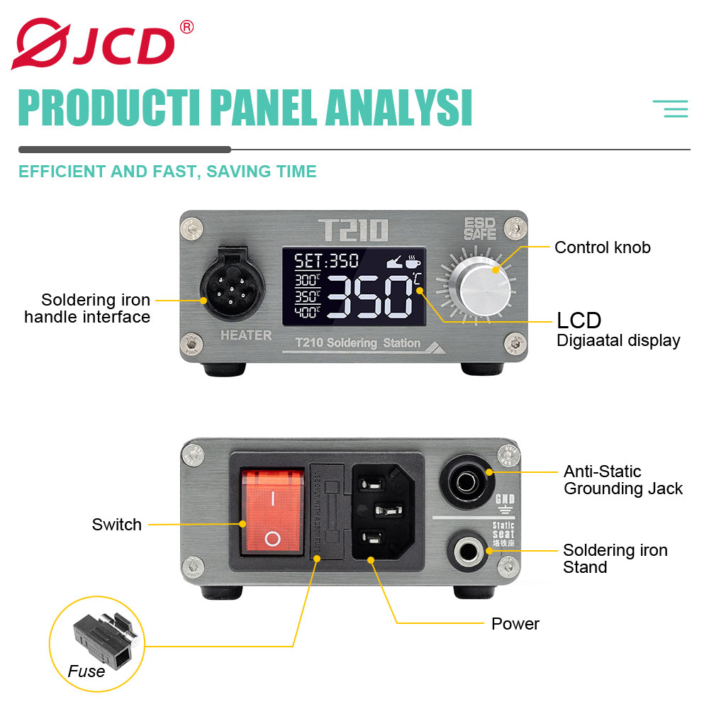 JCD T210 Smart Soldering Stati - Electronics Repair Gadgets review and price